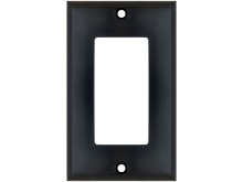 Picture of Single Gang Decorex Wall Plate - Black
