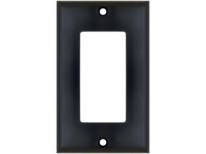 Picture of Single Gang Decorex Wall Plate - Black