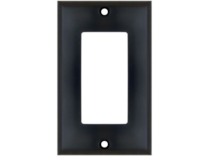 Picture of Single Gang Decorex Wall Plate - Black