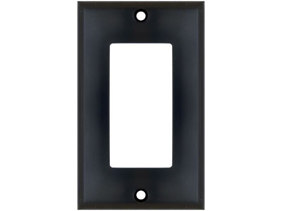 Picture of Single Gang Decorex Wall Plate - Black