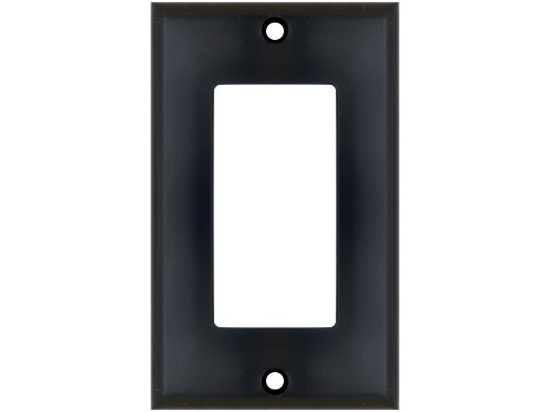 Picture of Single Gang Decorex Wall Plate - Black