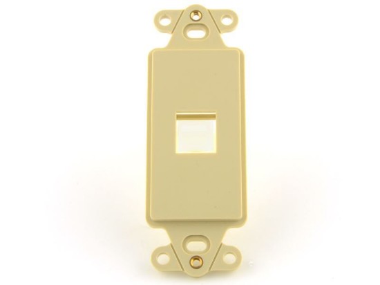 Picture of 1 Port Decorex Face Plate Insert - Ivory