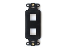 Picture of 2 Port Decorex Face Plate Insert - Black