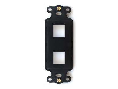 Picture of 2 Port Decorex Face Plate Insert - Black