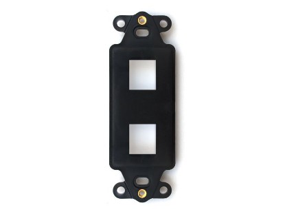 Picture of 2 Port Decorex Face Plate Insert - Black