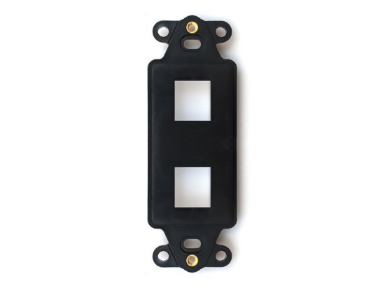 Picture of 2 Port Decorex Face Plate Insert - Black