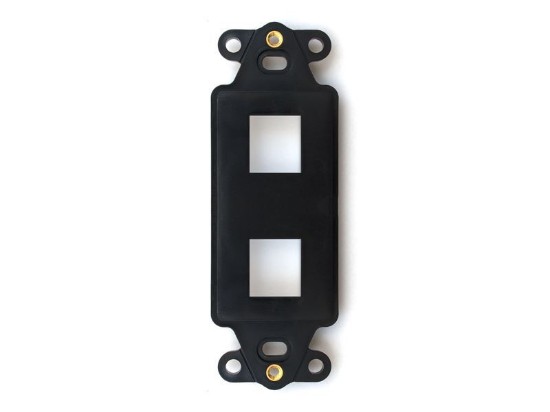 Picture of 2 Port Decorex Face Plate Insert - Black