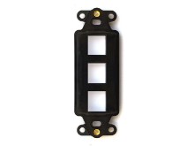 Picture of 3 Port Decorex Face Plate Insert - Black
