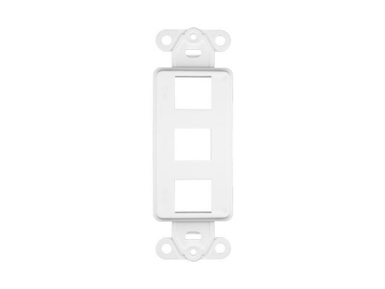 Picture of 3 Port Decorex Face Plate Insert - White