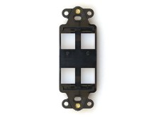 Picture of 4 Port Decorex Face Plate Insert - Black