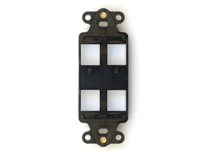 Picture of 4 Port Decorex Face Plate Insert - Black