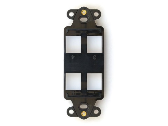 Picture of 4 Port Decorex Face Plate Insert - Black