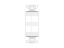 Picture of 4 Port Decorex Face Plate Insert - White