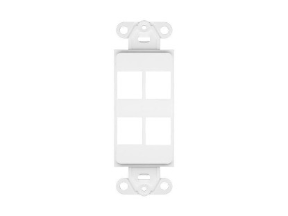 Picture of 4 Port Decorex Face Plate Insert - White
