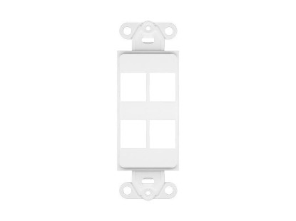 Picture of 4 Port Decorex Face Plate Insert - White