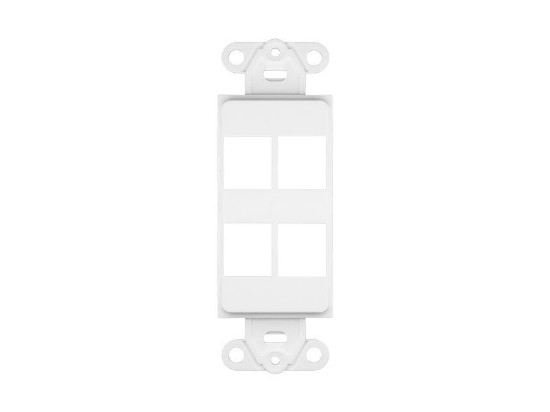 Picture of 4 Port Decorex Face Plate Insert - White