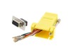 Picture of Modular Adapter Kit - DB9 Female to RJ45 - Yellow