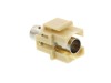 Picture of BNC 75 Ohm Feed Through Keystone Jack - Ivory