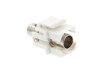 Picture of BNC 75 Ohm Feed Through Keystone Jack - White