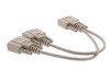 Picture of 1 FT Fully Loaded Serial Y Splitter Cable - DB9 Male to 2 DB9 Females