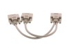 Picture of 1 FT Fully Loaded Serial Y Splitter Cable - DB9 Male to 2 DB9 Females