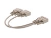 Picture of 1 FT Fully Loaded Serial Y Splitter Cable - DB9 Male to 2 DB9 Females