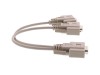 Picture of 1 FT Fully Loaded Serial Y Splitter Cable - DB9 Male to 2 DB9 Females