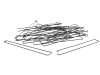 Picture of 4 Inch J-Hook - Standard Mount, Galvanized, 25 Pack