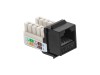 Picture of CAT6A SpeedTerm™ Keystone Jack 90 Degree - Black