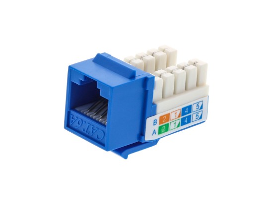 Picture of CAT6A SpeedTerm™ Keystone Jack 90 Degree - Blue