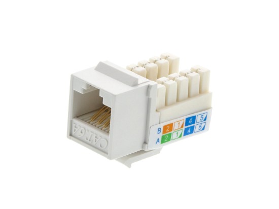 Picture of CAT6A SpeedTerm™ Keystone Jack 90 Degree - White