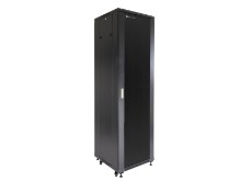 Picture of Server Enclosure 42U 23"W x 23"D x 80"H, Tempered Glass Door, Removable Side Panels, Solid Rear Door, Knockdown
