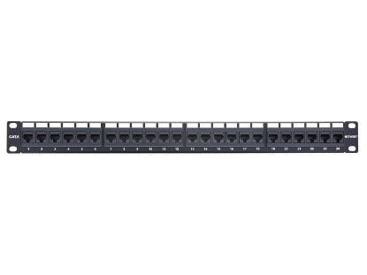 Picture of 24 Port CAT6 Rack Mount Patch Panel - 1U