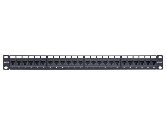 Picture of 24 Port CAT6 Rack Mount Patch Panel - 1U