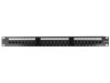 Picture of 24 Port CAT6 Rack Mount Patch Panel - 1U, TAA Compliant, RoHS Compliant