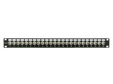 Picture of 24 Port Fully Loaded 75 Ohm Isolated BNC Coaxial Patch Panel - 1U