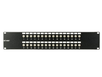 Picture of 32 Port Fully Loaded F-Type Coaxial Patch Panel - 2U