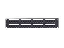 Picture of 48 Port CAT5e Rack Mount Patch Panel - 2U