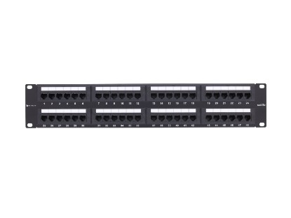 Picture of 48 Port CAT5e Rack Mount Patch Panel - 2U