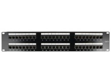 Picture of 48 Port CAT6 Rack Mount Patch Panel - 2U, TAA Compliant, RoHS Compliant