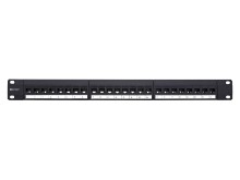 Picture of CAT5e High-Density Feed Through Patch Panel - 24 Port, 1U
