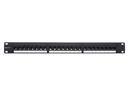 Picture of CAT5e High-Density Feed Through Patch Panel - 24 Port, 1U