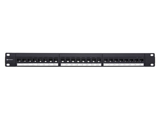 Picture of CAT5e High-Density Feed Through Patch Panel - 24 Port, 1U