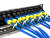 Picture of CAT5e High-Density Feed Through Patch Panel - 24 Port, 1U