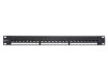 Picture of CAT6 High-Density Feed Through Patch Panel - 24 Port, 1U