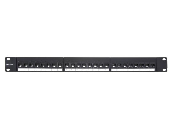 Picture of CAT6 High-Density Feed Through Patch Panel - 24 Port, 1U