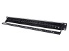 Picture of CAT6 High-Density Feed Through Patch Panel - 24 Port, 1U