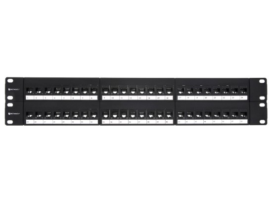 Picture of CAT6 High-Density Feed Through Patch Panel - 48 Port, 2U