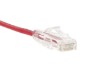 Red Cat 6 Mini Patch Cable