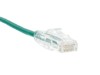 1.5 FT Green Booted CAT6 Mini Patch Cable 